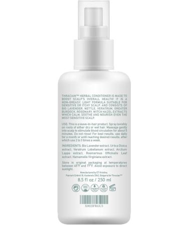  Thracian Thracian leave-in conditioner with organic lavender and rosemary soothes sensitive scalps and itching for all hair types alcohol-free paraben-free SLS-free 250 ml - Buy Online on GoSupps.com