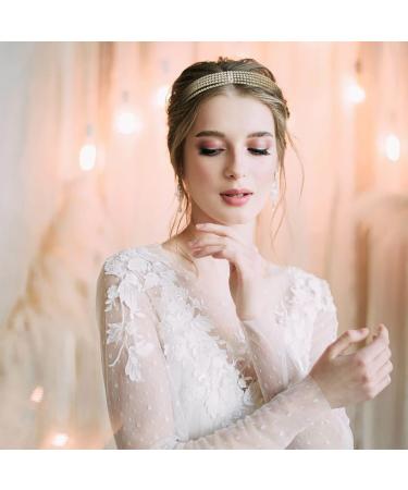 Woeoe Women's Sparkle Rhinestone Headband - Crystal Bridal Party Head Chain - Buy Online on GoSupps.com