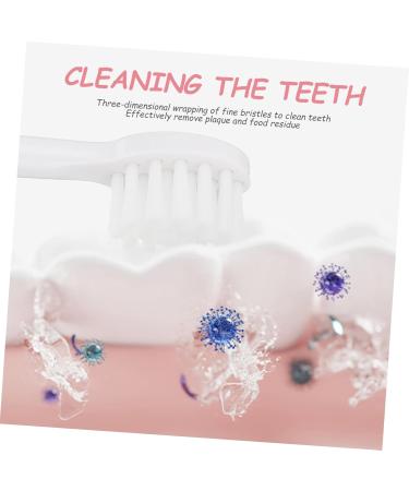 KOMBIUDA Pink Toothbrush - Soft Silica Gel Child Cleaning Brush (1 Pack) - Ideal for Gentle Oral Care - Buy Online on GoSupps.com