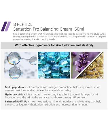 Enough High Premium Pro Cream Collagen Peptides & Hyaluronic Acid Facial Moisturizer for Women Korean Skin Care Face and Neck Creams for Tightening Firming (8 Peptide Sensation Pro Balancing Cream) - Buy Online on GoSupps.com