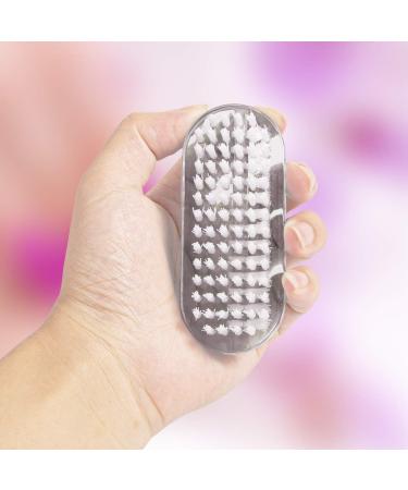 Two-sided Toes and Nails Cleaning Scrubbing Brushes - White | Manicure Pedicure Nail Tools - Buy Online on GoSupps.com