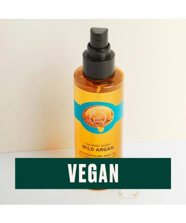 Body Shop Wild Argan Nourishing Dry Body Oil - Vegan, 3.3 oz GOLD 4.20 Fl Oz - Ideal for Dry Skin - Buy Online on GoSupps.com
