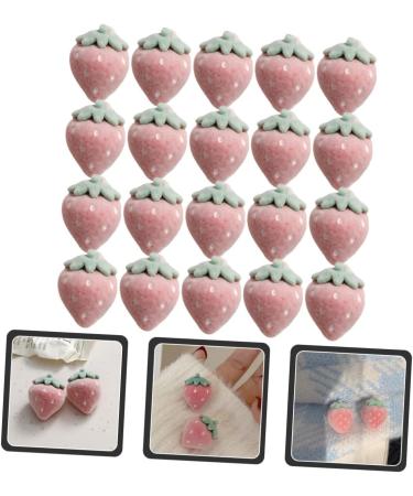 40 Pcs Flocked Strawberry Accessories Earring Sweet Child 2.4X1.8CMx3pcs As Shownx3pcs - Buy Online on GoSupps.com