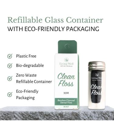 Bamboo Charcoal Dental Floss - Eco-Friendly Oral Care | International Shipping - Buy Online on GoSupps.com