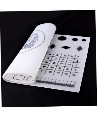 Healeved Manicure Mat Tools Nail Sticker Guide Nail Art Stamping Mat Nail Accessories Nail Art Transfer Tool Nail Stamp Plate Nail Art Mat Nail Art Tool Earth Tones Nail Supplies 40.5*30.5cm As Shown - Buy Online on GoSupps.com