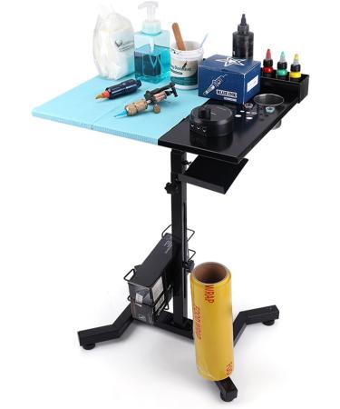 Adjustable Workstation with Pigment Holder Work Station Large Surface Workbench for Studio Beauty Salon Hair Salon - Buy Online on GoSupps.com