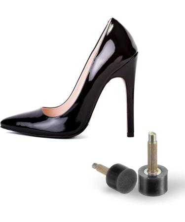 HARFINGTON 6 Pairs TPU High Heel Tips - Replacement Tap Caps for Women | 3mm Thick 10mm Round Heel Repair Caps in Black & Gold Tone | Durable High Heel Protectors for International Shipping - Buy Online on GoSupps.com