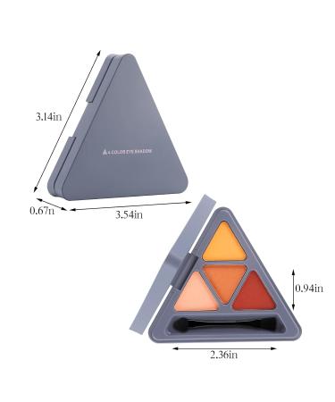 Buy Boobeen Highly Pigmented Eyeshadow Palette - Matte & Shimmer 4 Long-Wearing Colors for Vibrant Eye Looks - Buy Online on GoSupps.com