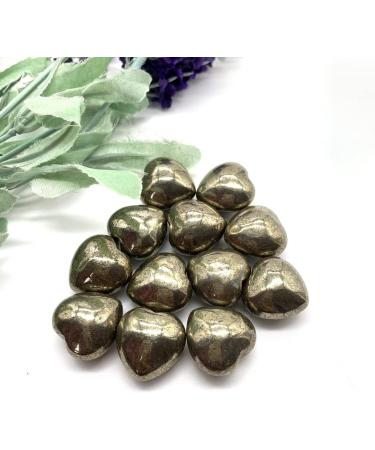 Natural Crystal Rough Crystal Decoration 1PC Natural Pyrite Mini Heart Crystal Gifts Stone Hand Carved Home Decoration Crystals Home Decoration 16-18mm - Buy Online on GoSupps.com