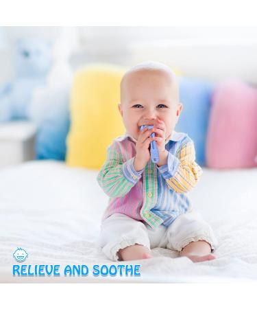 Sungwoo Teething Toys 2 Pack for Babies 0-12 Months | Food Grade Silicone Teether for Newborn Boy Girl | BPA Free & Non-Toxic Chew Toys - Buy Online on GoSupps.com