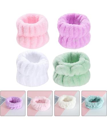 4paires Bracelets Pour Laver Le Visage Et Bandeaux Anti-transpiration Pour Femmes Et Filles - Buy Online on GoSupps.com