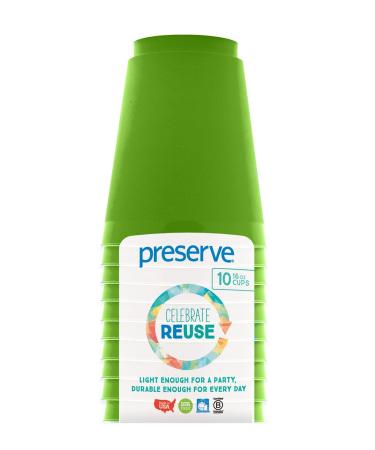 Preserve - 14107 Preserve On the Go 16 Ounce Cups Kitchen Supplies, Apple Green Cups Apple Green