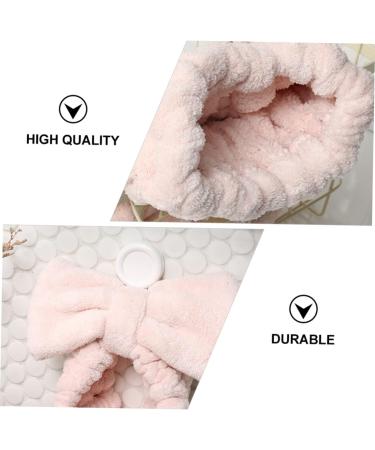 AUTSUPPL 1 Set Dry Hair Towel Set Fast Drying Hair Bathroom Shower Ball Body Sponge Twisted Yarn Pink - Buy Online on GoSupps.com