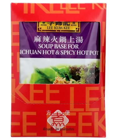 Lee Kum Kee Sichuan Hot & Spicy Soup Base - 12 Pack (2.5 oz Pouches) | Authentic Flavors for Hot Pot | International Shipping - Buy Online on GoSupps.com