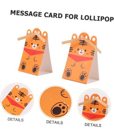 Zerodeko 40pcs Lollipop Ornament Paper Card Cartoon Note Packaging Decoration Card Chocolate Wrappers Lollipop Holder Cute Note Cards for Lollipop Packing Paper Holder Candy - Buy Online on GoSupps.com