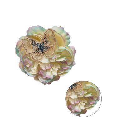 REDYY Peony Flower Hairpins Hot Girl Chinese Peony Flower Hair Clip Wedding Hair Clip For Woman Ponytail Hair Clip Hair Blue and green butte