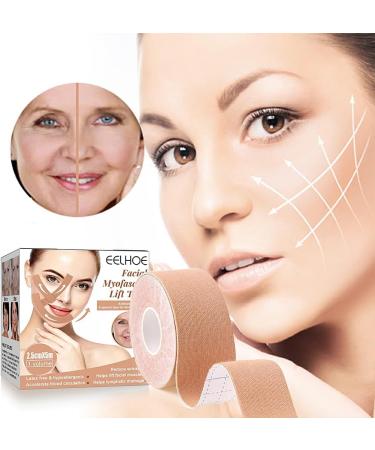  rongweiwang Face lifting tape tightening forehead neck face Anti-wrinkle remover belt non-slip trimmable home toning sticker - Buy Online on GoSupps.com