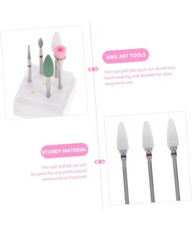 POPETPOP 2 Sets Nail Clipper Grinding Head Nail File Drill Bit for Nails Nail Kits Nails Tools Nails Gel Polishing Tool Nails Cuticle Remover Nails Supply Care Tungsten Steel Nail Drill - Buy Online on GoSupps.com