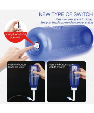 Nasal Irrigation System 300ml - BPA-Free Sinus Rinse Bottle for Adults & Kids | Includes 20 Salt Packets and Sticker - Buy Online on GoSupps.com
