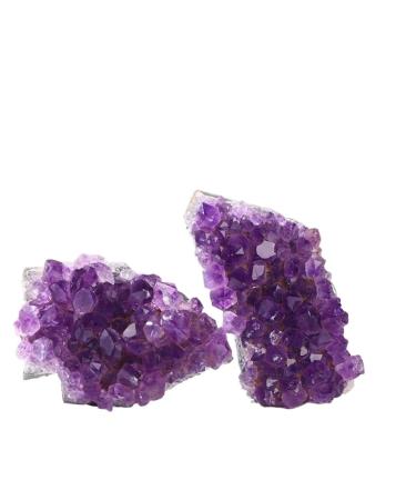 Natural Crystal Rough 1PC Natural Quartz Amethyst Cluster Stones Specimen Home Decoration Crafts Purple Crystal Sample (Color : Crystsl Cluster Size : 130-150g (1pcs)) 130-150g (1pcs) Crystsl Cluster