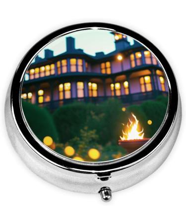 Castle Lighting Mini Round Pill Box - 3 Compartment Travel Organizer for Medicine & Vitamins | Portable Pill Case for Home & Office - Buy Online on GoSupps.com