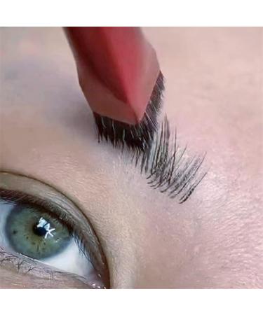 Multi-Function Eyebrow Brush Set - Ultra Thin Contour & Angled Eyeliner - Dark Brown 2PC for Flawless Makeup - Buy Online on GoSupps.com