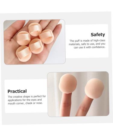 FRCOLOR 25 Pcs Flocking Powder Puff Reusable Makeup Setting Powder Puffs for Face Concealer & Makeup | Portable & Perfect for Girls - Buy Online on GoSupps.com