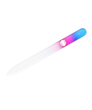 REMOS Nail File Made of Real Tempered Glass - Double-Sided Blue-Purple