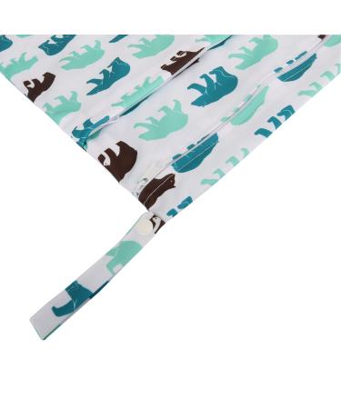 Wet Bag for Cloth Diapers Waterproof Reusable Bags with Two Zippered Pockets Polarbear Wet Dry Bag Travel Beach Pool Yoga Gym Bag for Pump Swimsuits Wet Clothes 3pcs - Buy Online on GoSupps.com