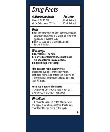 Refresh P.M. Lubricant Eye Ointment 0.12 Oz, Preservative-Free for Nighttime Relief - Buy Online on GoSupps.com