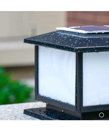 Victorian Garden Fence Entrance Stigma Lamp Traditional Landscape Street Light Aluminum Lawn Bollard Light LED Solar Pillar Post Light Outdoor IP65 - Buy Online on GoSupps.com