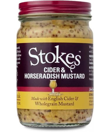 Stokes Cider & Horseradish Wholegrain Mustard 185g - Pack of 2 - Buy Online on GoSupps.com