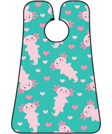 KeuLeN Beard Bib Apron for Men - Cute Cartoon Axolotl Design | Funny Shaving Beard Gift | Black - Buy Online on GoSupps.com