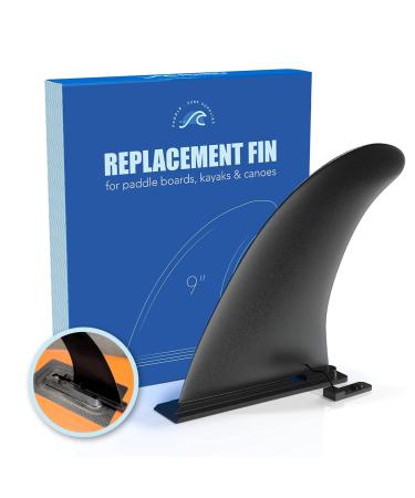 Paddle Board Fin - 9" Replacement for iSUP/Inflatable Paddle Boards, Kayak, Canoe Stand Up Plastic Fin