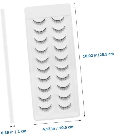 10 Pairs Fake Eyelashes Manga Lashes Cluster False Eyelashes Magnetic Women Eyelashes Natural False Lashes for Women False Lashes Wispy Fake Lashes High-grade Fiber Extend Hardcore - Buy Online on GoSupps.com