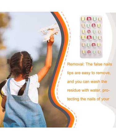 dijiusidy 1 Set Christmas Nail Wraps Cartoons Style Decor Adorable False Fingernails Children Removable Art Decals DIY Manicure PNT-16-02 - Buy Online on GoSupps.com