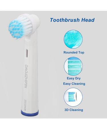 Buy Electric Toothbrush Heads - 2 Pack Replacement for Deep Cleaning - Compatible & Rounded Design - Buy Online on GoSupps.com