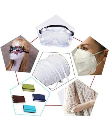 Healvian Mask Replacement Rubber Bands - Elastic Mask Accessories & Ear Hooks for Crafting | 7312x0.3cm - International Shipping Available - Buy Online on GoSupps.com