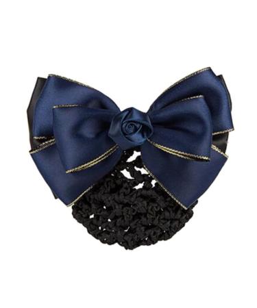 Bowknot Snood Net Net Hair Clip Net Hair Clip Barrette Hairnet Womens Bow Barrette Girls Hairdressing Snood Net Hairnet Hair Clip Bun Cover E13