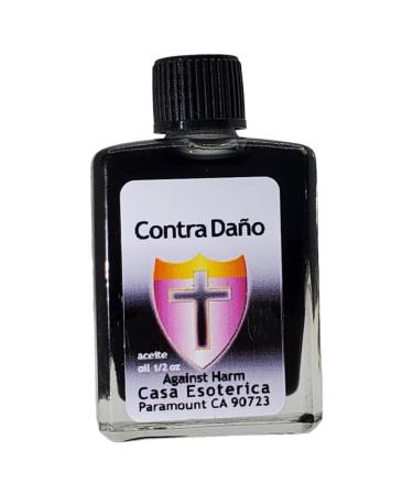 Against Harm Oil (Contra Dano Aceite) Spiritual Anointing Oil by CASA ESOTERICA MAGICK SPACE - Protection Spell - Shield from Negative Energy & Threats-0.5 FL OZ (1 Pack)