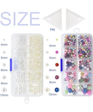 Hand Press Pearl Setting Machine Tools with Colorful Round Pearls Beads and Rivet Studs - DIY Crafts Tweezers Included - Buy Online on GoSupps.com