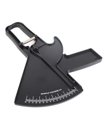 2 Colors 0-80MM Body Fat Measure Tape Skinfold Caliper for Man & Woman Building Muscle Body Fat Caliper for Man & Woman Waist Leg Tracking(black)
