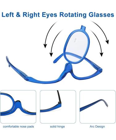 Foldable Makeup Reading Glasses for Women - +2.5 Presbyopia Visual Aid | Stylish & Functional - Buy Online on GoSupps.com