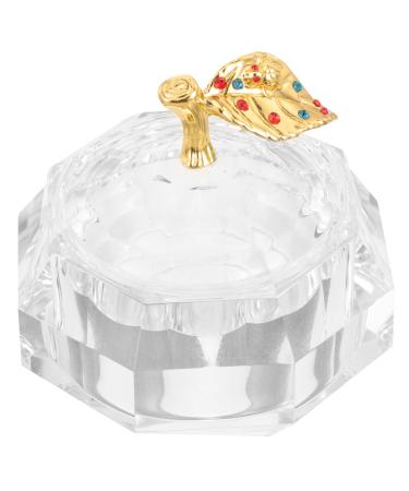 minkissy Tools Nail Liquid Holder Nail Dish Cup Acrylic Nail Supplies Dappen Dish for Acrylic Nails Nail Powder Holder Nail Dish with Lids Nail Dappen Dish Manicure Glass Saucer Cup