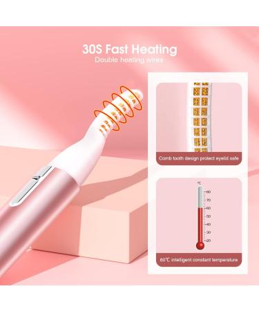 TouchBeauty Heated Electric Eyelash Curler - Double Heating Wires, Wand-Shaped Tip, Temperature Sensor - Fast Heating for Long-Lasting Curled Lashes - Buy Online on GoSupps.com