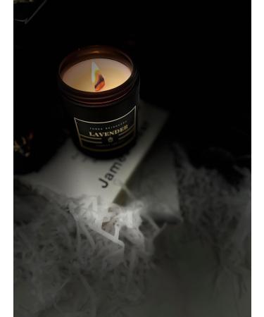 Three Reindeers Aromatherapy Delight Candle - 9oz Black Soy Wax Jar with Wood Wicks | Long-Lasting Lavender Scent | International Shipping Available - Buy Online on GoSupps.com