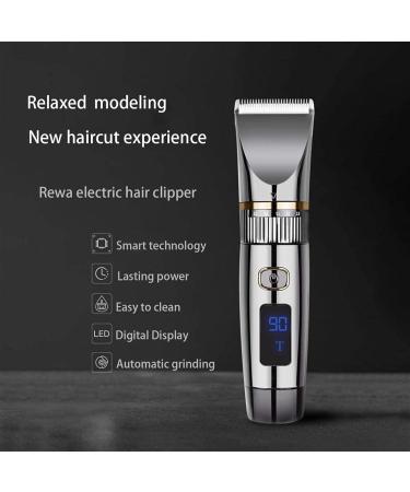 Professional Hair Clippers - Rechargeable Cordless Hair & Beard Trimmer Kit - Titanium & Ceramic Blades Waterproof 5-Speed Adjustable Includes Barber Cape & Travel Bag - Buy Online on GoSupps.com
