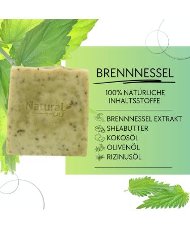 Buy 3x Natural Cilt Nettle Soap - 100% Handmade Organic Shower Soap for All Skin Types - Certified No Questionable Ingredients - Best Natural Skin Care (3 Pack) - Buy Online on GoSupps.com