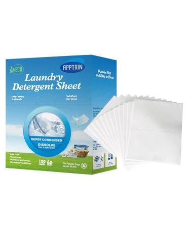 Laundry Detergent Sheets 60 High Concentrated Liquidless Washing Sheets Friendly Laundry Solution Without Harming Your Skin Or The Environment with Our Laundry Sheets Natural Laundry Strip