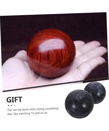 2 Pack Chinese Baoding Balls - Black Jade Stress Relief & Massage Balls for Healing & Exercise - Buy Online on GoSupps.com